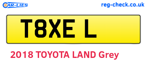 T8XEL are the vehicle registration plates.