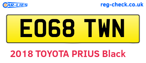 EO68TWN are the vehicle registration plates.