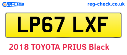 LP67LXF are the vehicle registration plates.
