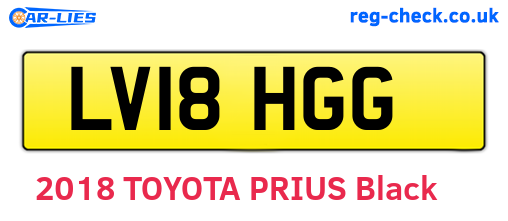 LV18HGG are the vehicle registration plates.