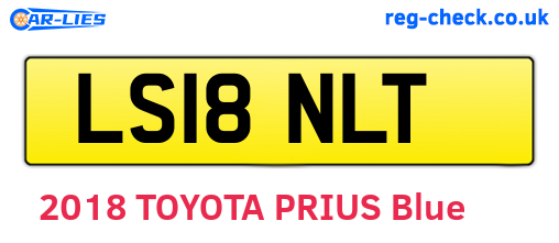LS18NLT are the vehicle registration plates.