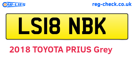LS18NBK are the vehicle registration plates.