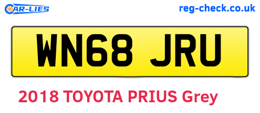 WN68JRU are the vehicle registration plates.