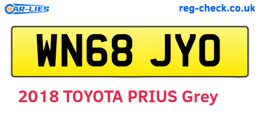 WN68JYO are the vehicle registration plates.