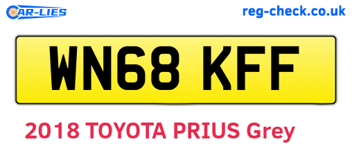 WN68KFF are the vehicle registration plates.