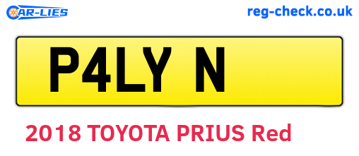 P4LYN are the vehicle registration plates.