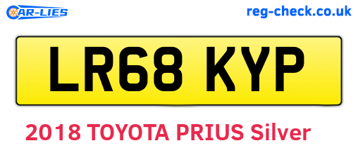 LR68KYP are the vehicle registration plates.