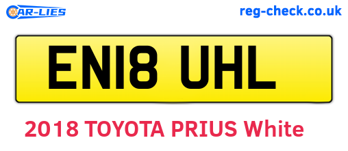 EN18UHL are the vehicle registration plates.