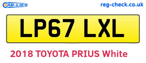 LP67LXL are the vehicle registration plates.