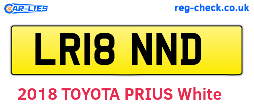 LR18NND are the vehicle registration plates.