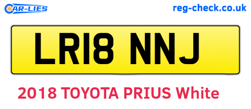 LR18NNJ are the vehicle registration plates.