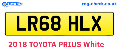 LR68HLX are the vehicle registration plates.