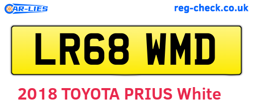 LR68WMD are the vehicle registration plates.