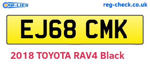 EJ68CMK are the vehicle registration plates.