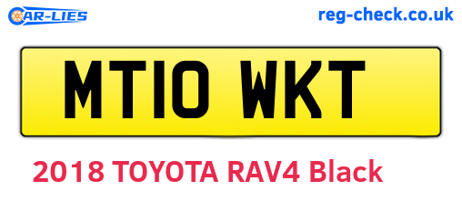 MT10WKT are the vehicle registration plates.