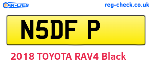 N5DFP are the vehicle registration plates.