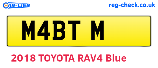M4BTM are the vehicle registration plates.