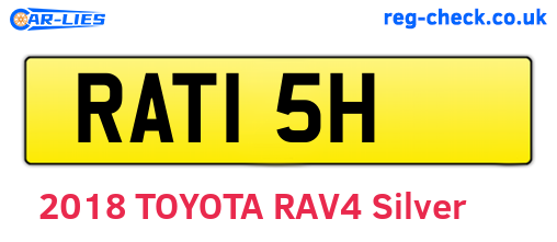 RAT15H are the vehicle registration plates.