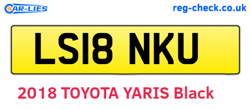LS18NKU are the vehicle registration plates.