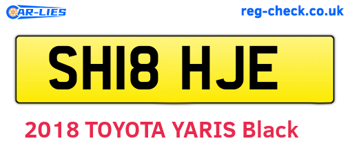 SH18HJE are the vehicle registration plates.