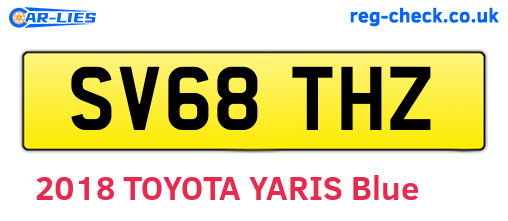 SV68THZ are the vehicle registration plates.