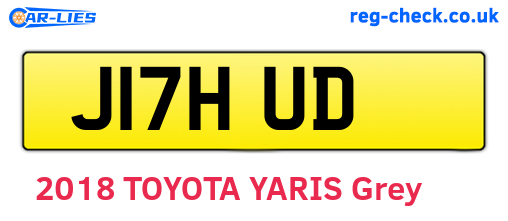 J17HUD are the vehicle registration plates.