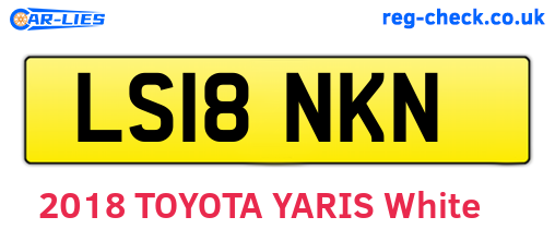 LS18NKN are the vehicle registration plates.