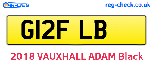 G12FLB are the vehicle registration plates.