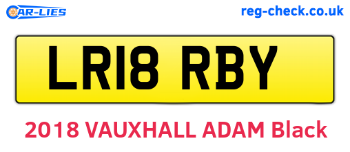 LR18RBY are the vehicle registration plates.