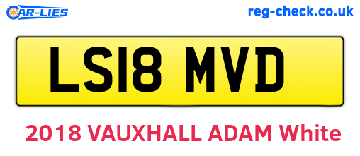 LS18MVD are the vehicle registration plates.