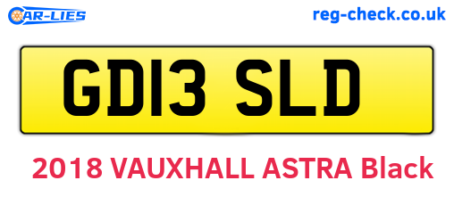 GD13SLD are the vehicle registration plates.