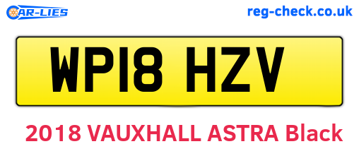 WP18HZV are the vehicle registration plates.