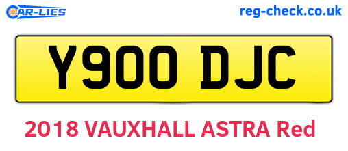 Y900DJC are the vehicle registration plates.