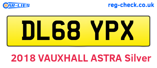 DL68YPX are the vehicle registration plates.