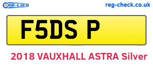 F5DSP are the vehicle registration plates.