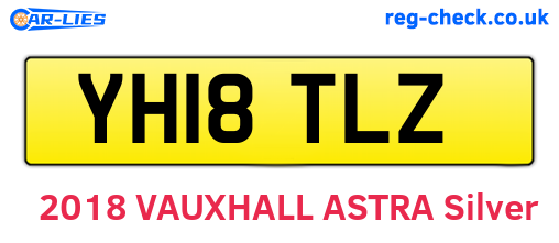 YH18TLZ are the vehicle registration plates.