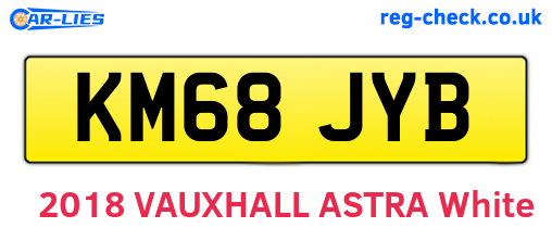 KM68JYB are the vehicle registration plates.