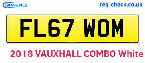 FL67WOM are the vehicle registration plates.