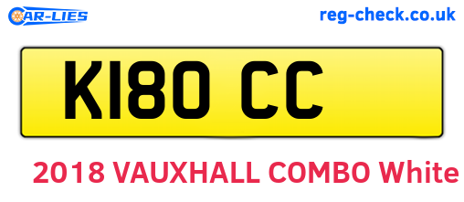 K18OCC are the vehicle registration plates.