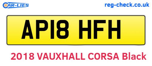 AP18HFH are the vehicle registration plates.