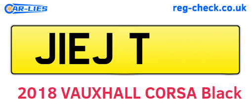 J1EJT are the vehicle registration plates.
