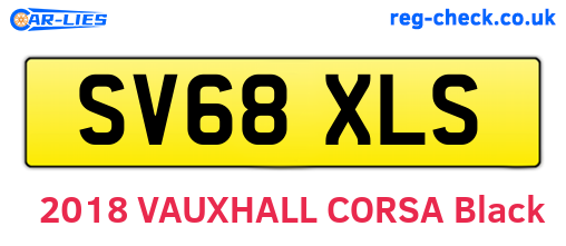 SV68XLS are the vehicle registration plates.