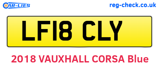 LF18CLY are the vehicle registration plates.