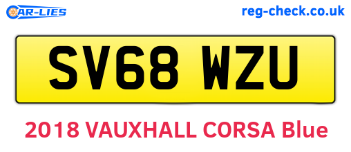 SV68WZU are the vehicle registration plates.
