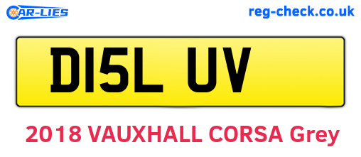D15LUV are the vehicle registration plates.