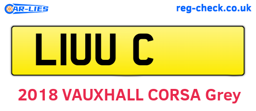 L1UUC are the vehicle registration plates.
