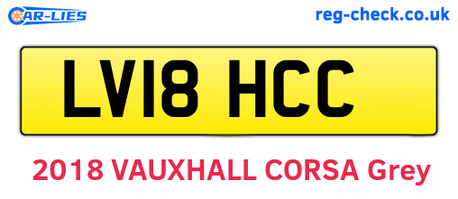 LV18HCC are the vehicle registration plates.