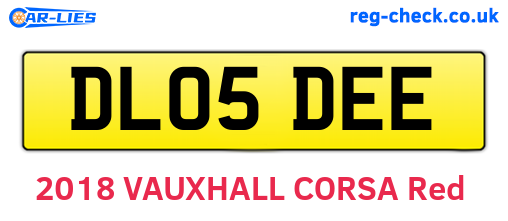 DL05DEE are the vehicle registration plates.