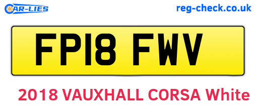 FP18FWV are the vehicle registration plates.