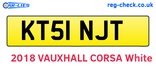 KT51NJT are the vehicle registration plates.